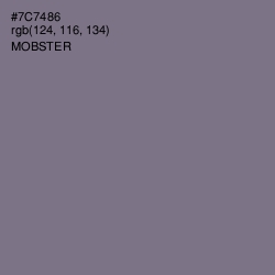 #7C7486 - Mobster Color Image