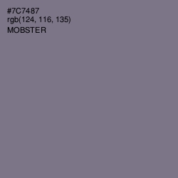 #7C7487 - Mobster Color Image