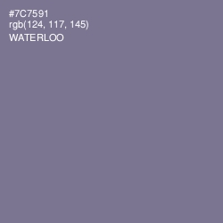 #7C7591 - Waterloo  Color Image