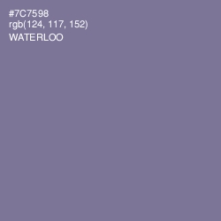 #7C7598 - Waterloo  Color Image