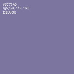 #7C75A0 - Deluge Color Image