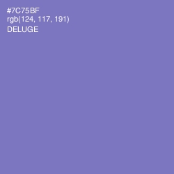 #7C75BF - Deluge Color Image