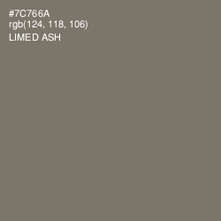 #7C766A - Limed Ash Color Image