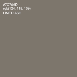 #7C766D - Limed Ash Color Image