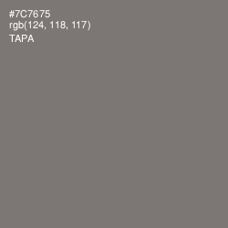 #7C7675 - Tapa Color Image