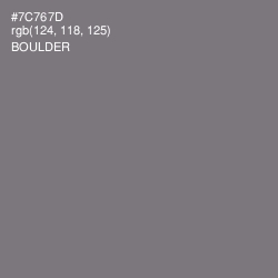 #7C767D - Boulder Color Image