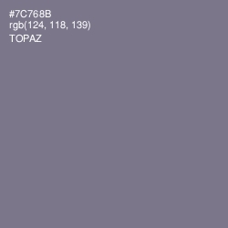 #7C768B - Topaz Color Image