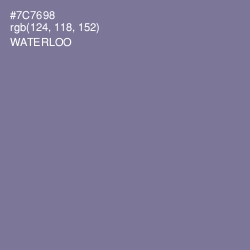 #7C7698 - Waterloo  Color Image