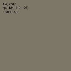 #7C7767 - Limed Ash Color Image