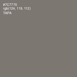 #7C7770 - Tapa Color Image