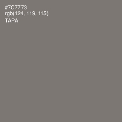 #7C7773 - Tapa Color Image