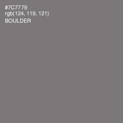 #7C7779 - Boulder Color Image