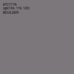 #7C777A - Boulder Color Image