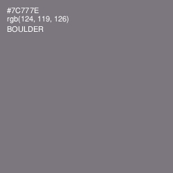 #7C777E - Boulder Color Image