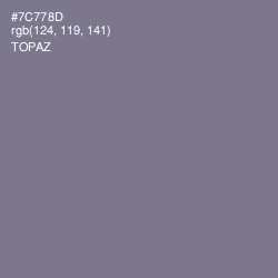 #7C778D - Topaz Color Image