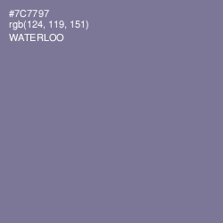 #7C7797 - Waterloo  Color Image