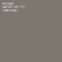 #7C786F - Limed Ash Color Image