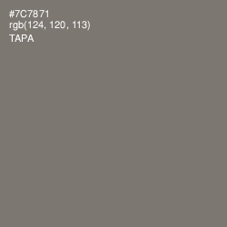 #7C7871 - Tapa Color Image