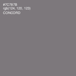 #7C787B - Concord Color Image