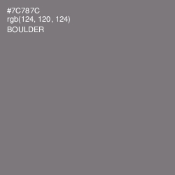 #7C787C - Boulder Color Image