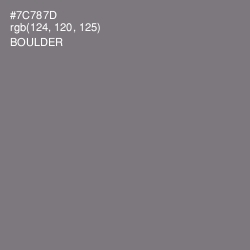 #7C787D - Boulder Color Image