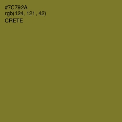 #7C792A - Crete Color Image