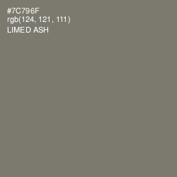 #7C796F - Limed Ash Color Image