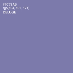 #7C79AB - Deluge Color Image