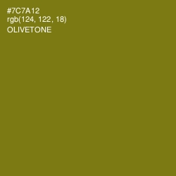 #7C7A12 - Olivetone Color Image