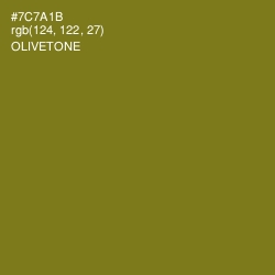 #7C7A1B - Olivetone Color Image