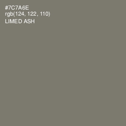 #7C7A6E - Limed Ash Color Image