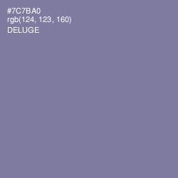 #7C7BA0 - Deluge Color Image