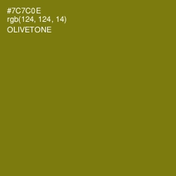 #7C7C0E - Olivetone Color Image