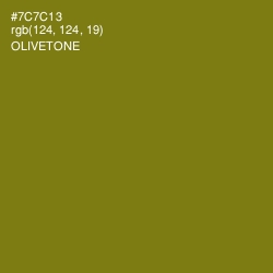 #7C7C13 - Olivetone Color Image