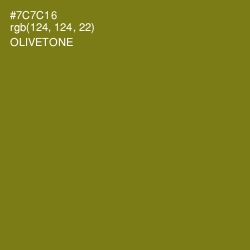 #7C7C16 - Olivetone Color Image