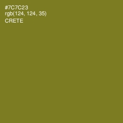 #7C7C23 - Crete Color Image