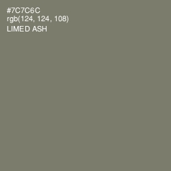 #7C7C6C - Limed Ash Color Image