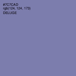 #7C7CAD - Deluge Color Image