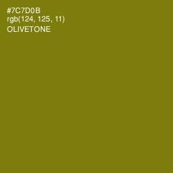 #7C7D0B - Olivetone Color Image