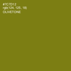 #7C7D12 - Olivetone Color Image