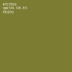 #7C7D33 - Pesto Color Image
