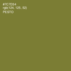#7C7D34 - Pesto Color Image