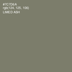 #7C7D6A - Limed Ash Color Image