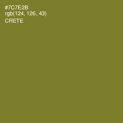 #7C7E2B - Crete Color Image