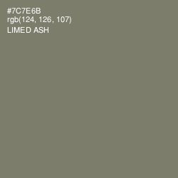 #7C7E6B - Limed Ash Color Image