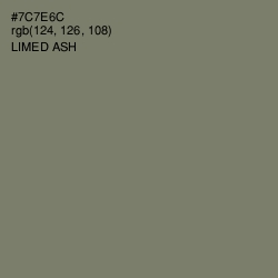 #7C7E6C - Limed Ash Color Image