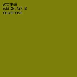 #7C7F08 - Olivetone Color Image