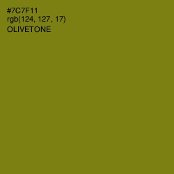 #7C7F11 - Olivetone Color Image