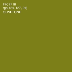 #7C7F18 - Olivetone Color Image