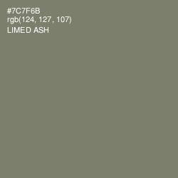 #7C7F6B - Limed Ash Color Image